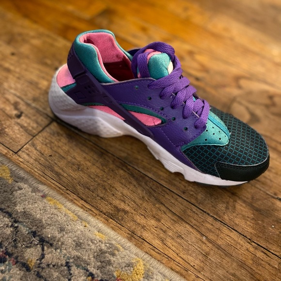 Rare Nike Air Huarache Run Ultra Now Bq7096-300 Multicolor Running Shoes - Picture 3 of 5